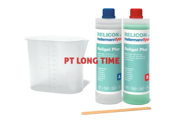 HellermannTyton Gel, Silicone (SI) Green/Transparent, 1000ml