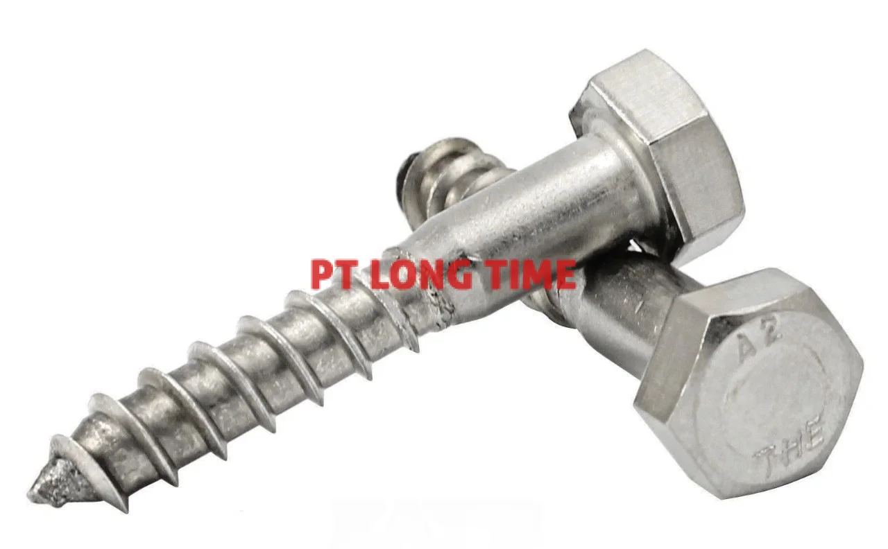 THE WOOD SCREW  MUSHROOM HEAD SQUARE NECK