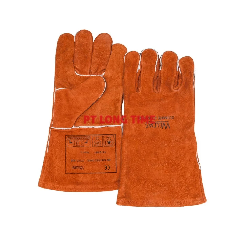 WELDAS 10-2101 Cotton Lined Welding Gloves Size L