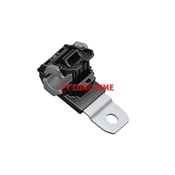 HellermannTyton P-Clamp Short, Dmin=12.7mm, Dmax=19.5mm, ⌀10.29 mm, 180°, Black, 280pcs.