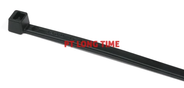 HellermannTyton Cable Tie Inside Serrated, 200x5mm, o1.5-50.0mm, Black, 100pcs
