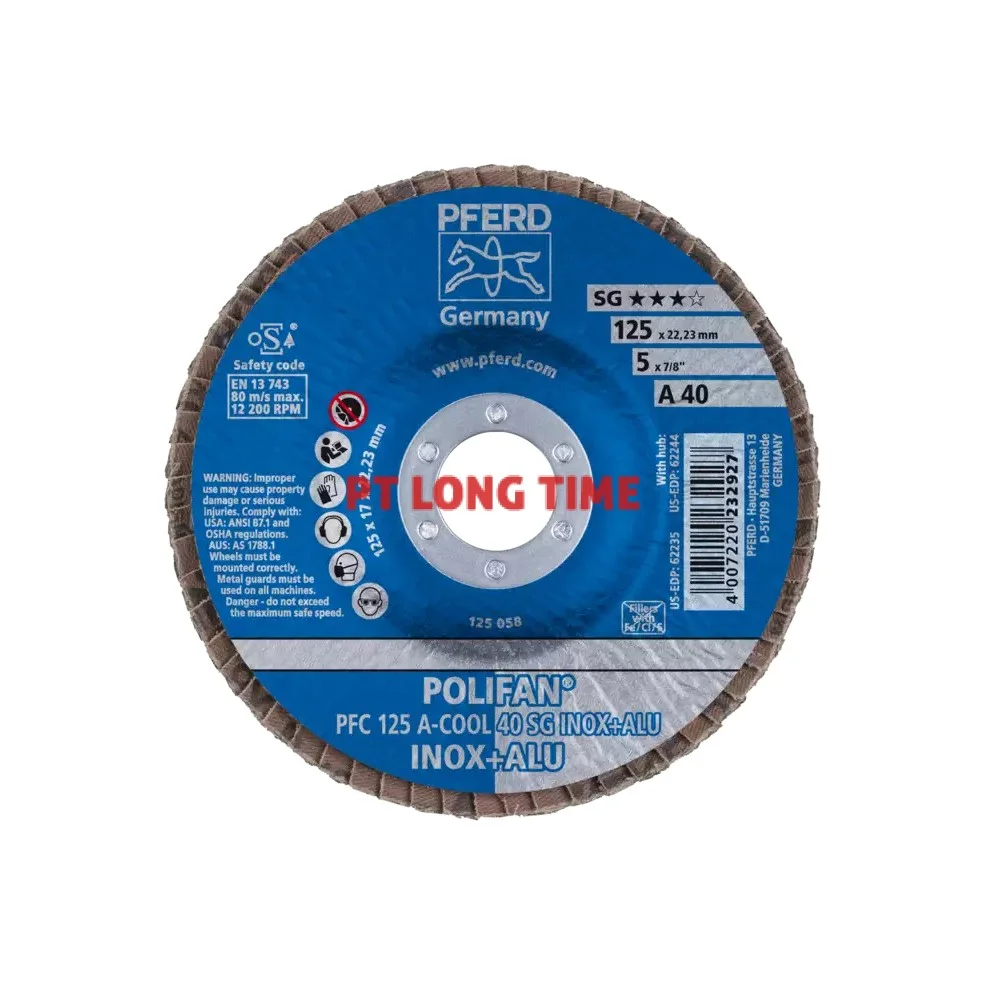 PFERD Polifan Flap Discs PFC 125 A-Cool 40