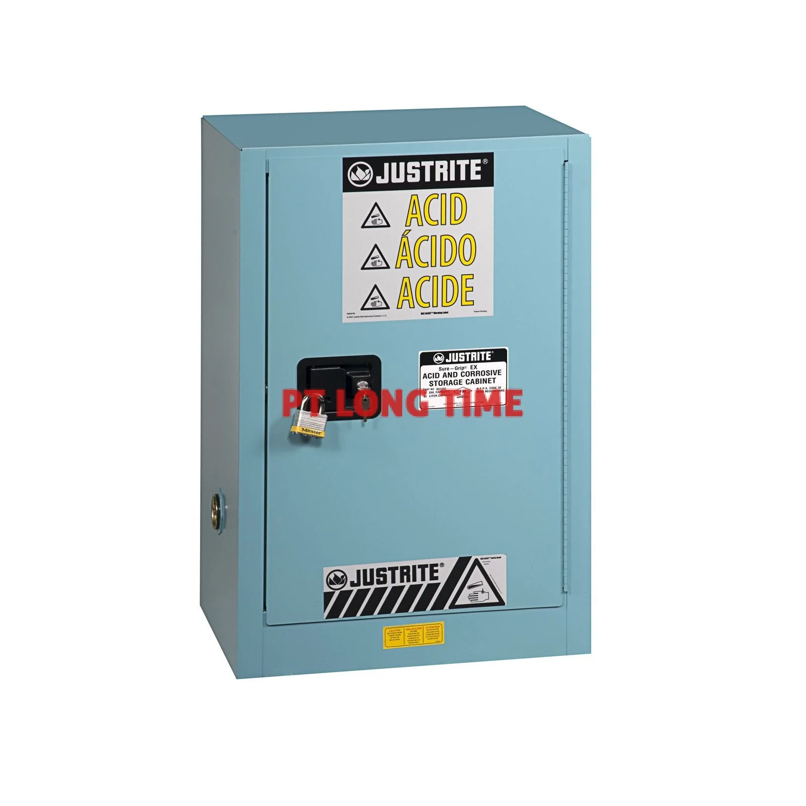 JUSTRITE Corrosive Safety Cabinet 12 Gallons Blue Manual